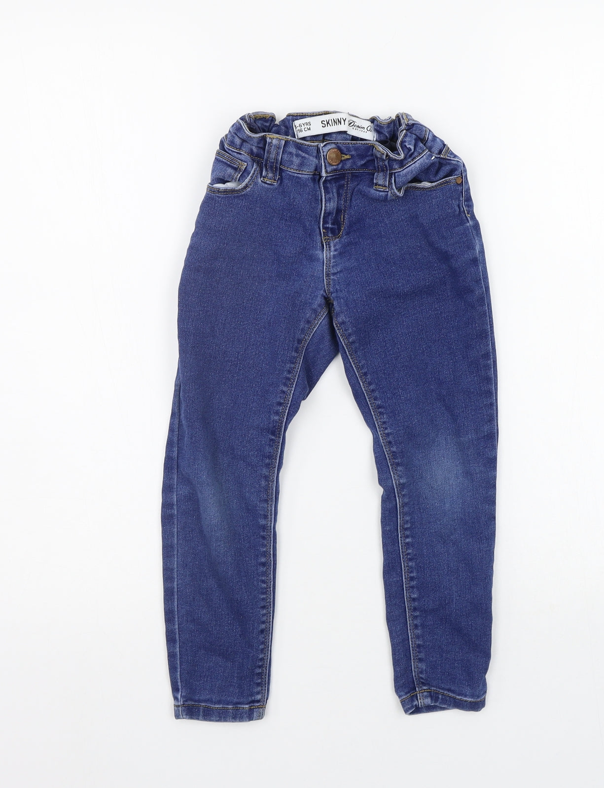 deniem co Boys Blue Ikat  Skinny Jeans Size 5-6 Years