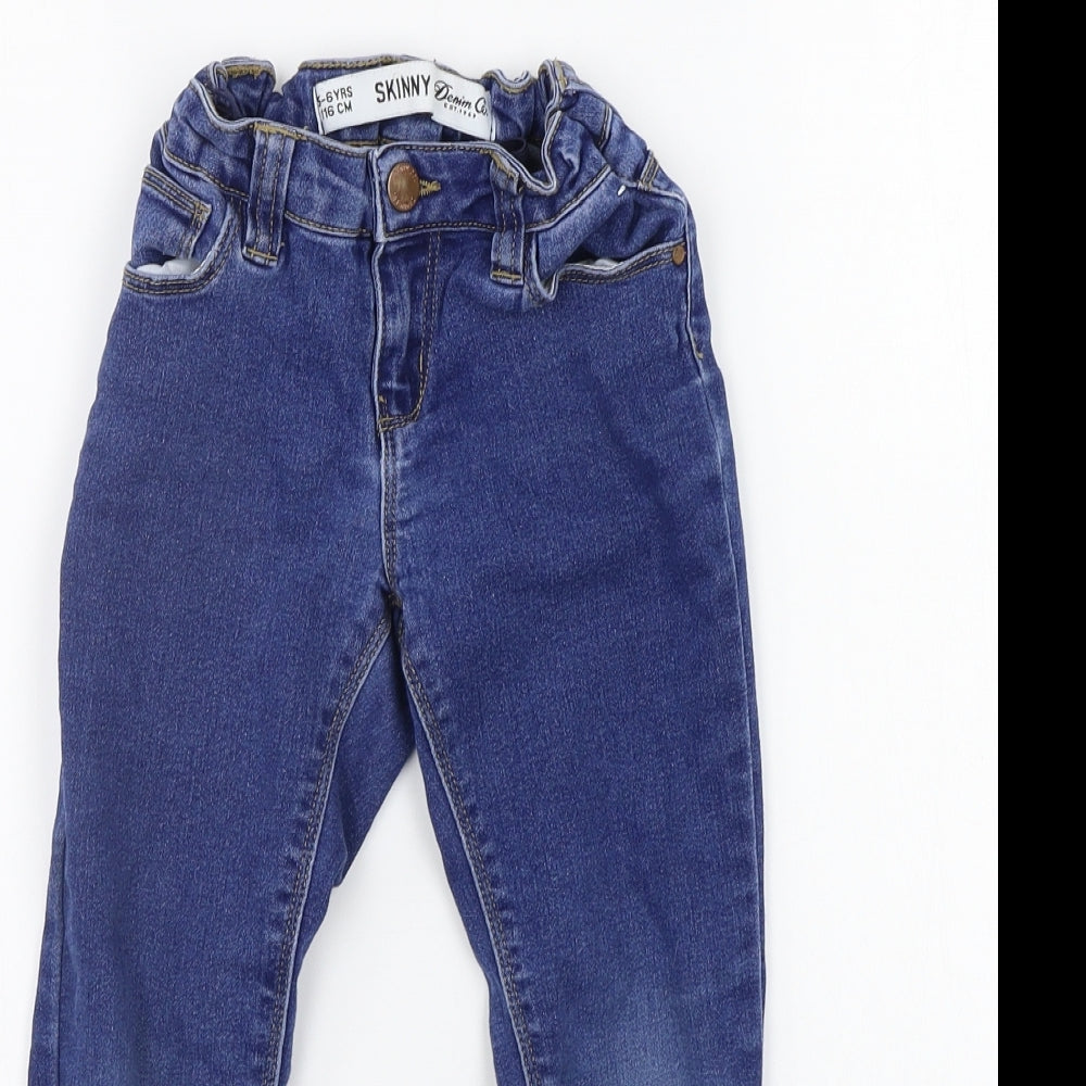 deniem co Boys Blue Ikat  Skinny Jeans Size 5-6 Years