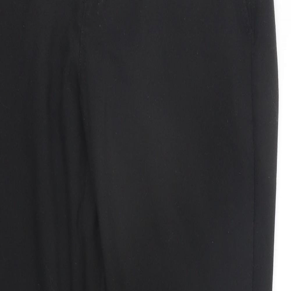 Marks and Spencer Girls Black   Chino Trousers Size 12-13 Years
