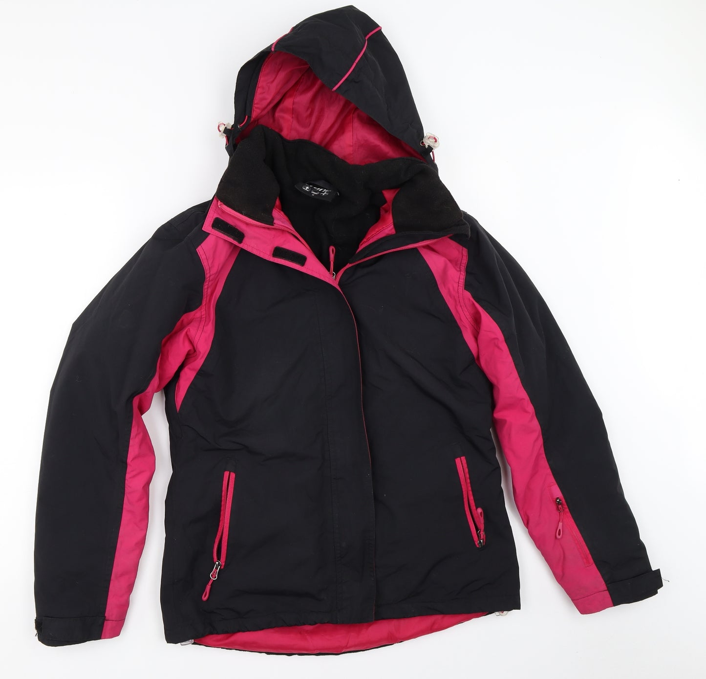 Crane Womens Black   Windbreaker Coat Size S