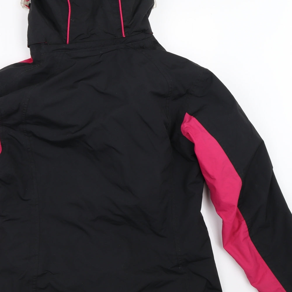 Crane Womens Black   Windbreaker Coat Size S