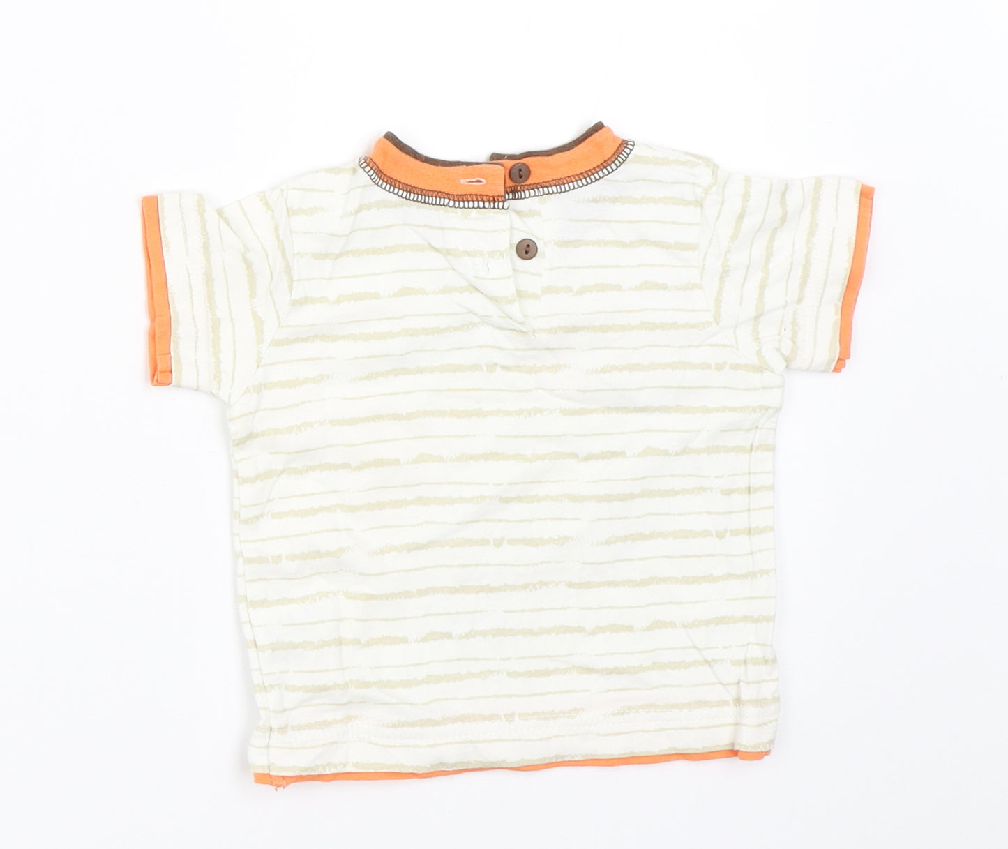 Matalan Boys Ivory   Basic T-Shirt Size 3-6 Months