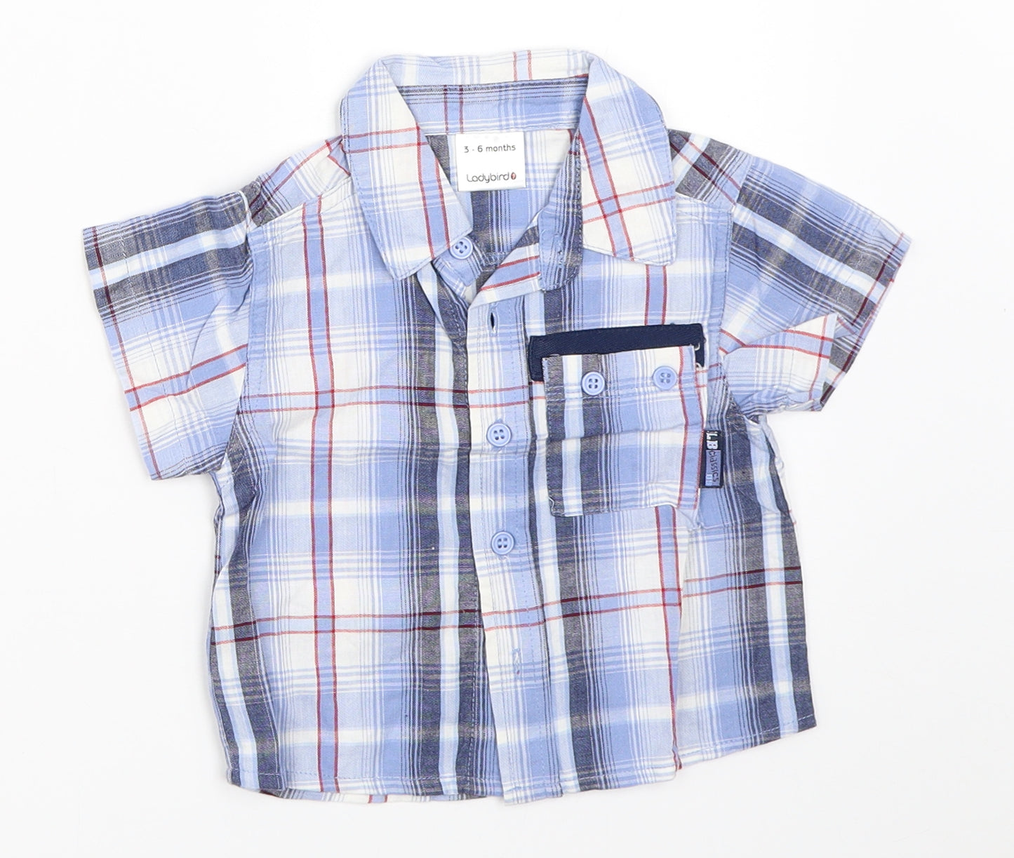 Ladybird Boys Blue   Basic Button-Up Size 3-6 Months
