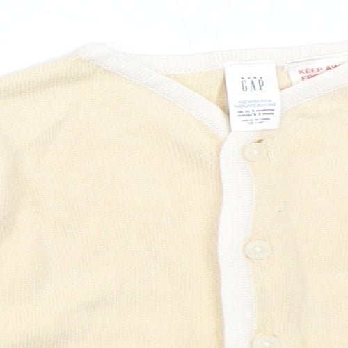Gap Boys Beige   Cardigan Jumper Size 0-3 Months