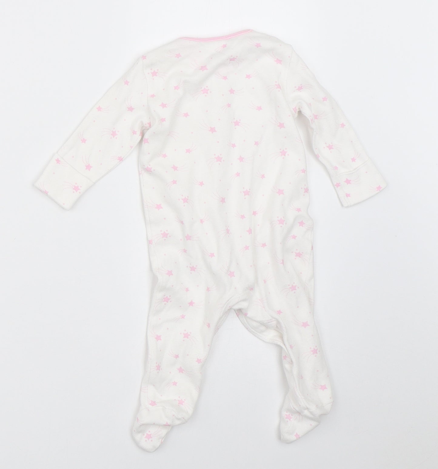 Matalan Girls White   Babygrow One-Piece Size 3-6 Months