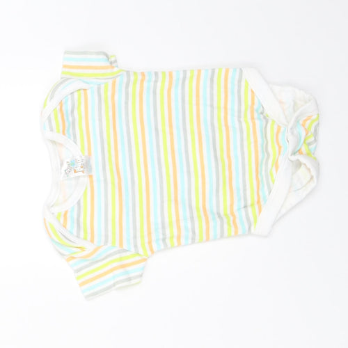 B&M Baby White Striped  Babygrow One-Piece Size 3-6 Months