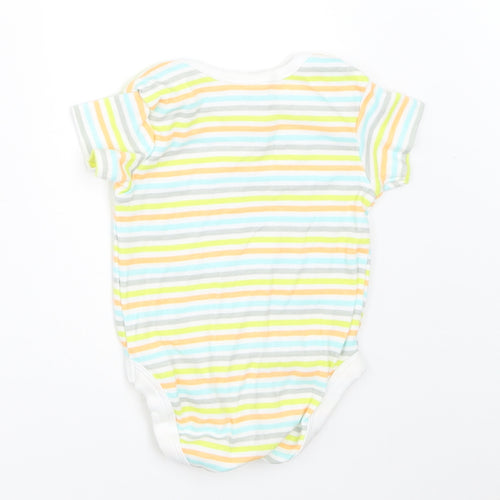 B&M Baby White Striped  Babygrow One-Piece Size 3-6 Months