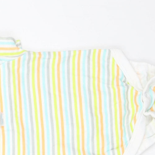 B&M Baby White Striped  Babygrow One-Piece Size 3-6 Months