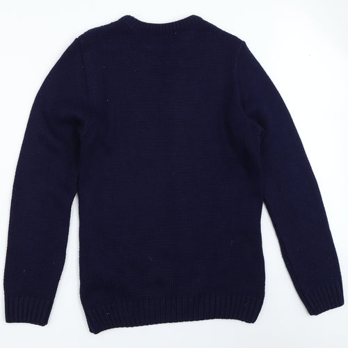 New Look Mens Blue   Pullover Jumper Size S