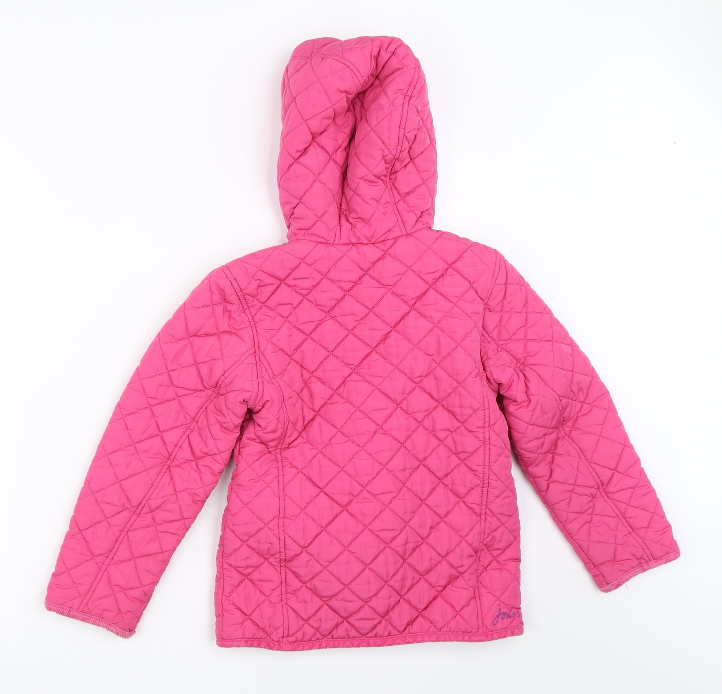 Joules Girls Pink   Quilted Coat Size 7 Years