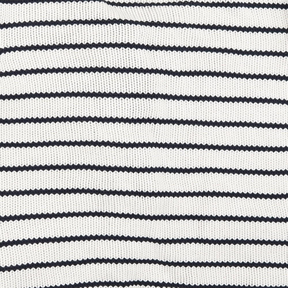 Marks and Spencer Womens Ivory Striped  Cardigan Jumper Size 22