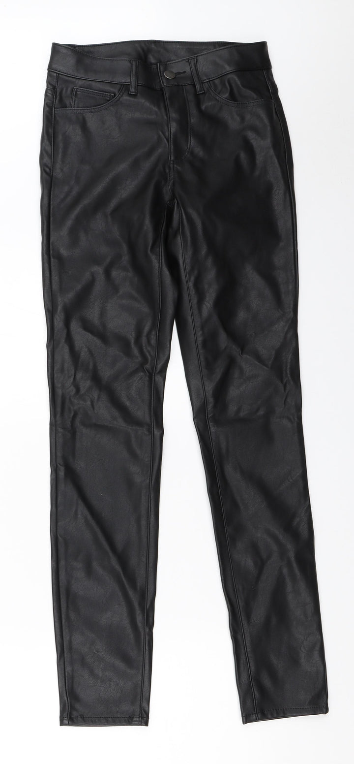 H&M Womens Black   Capri Trousers Size 34 L29 in
