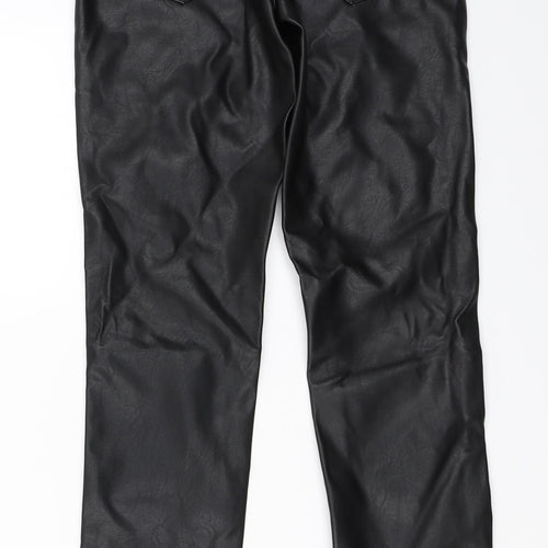 H&M Womens Black   Capri Trousers Size 34 L29 in