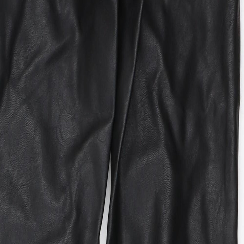H&M Womens Black   Capri Trousers Size 34 L29 in