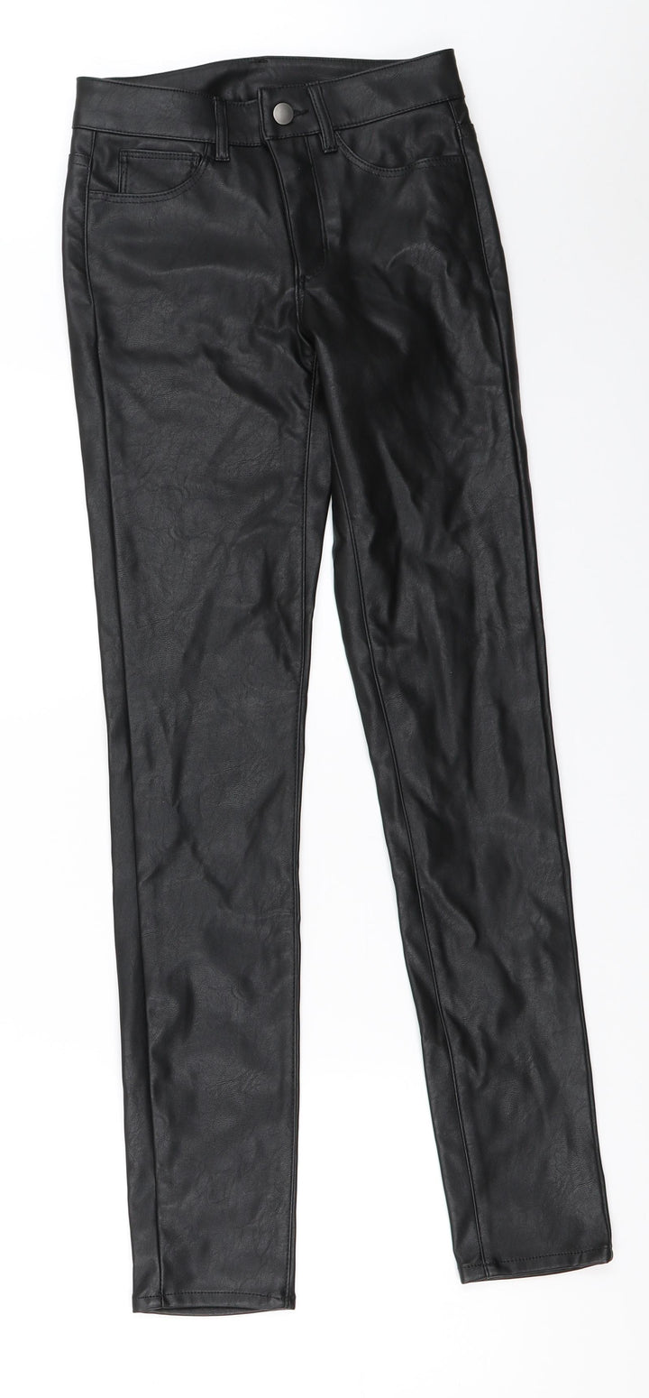 H&M Womens Black   Capri Trousers Size 32 L29 in