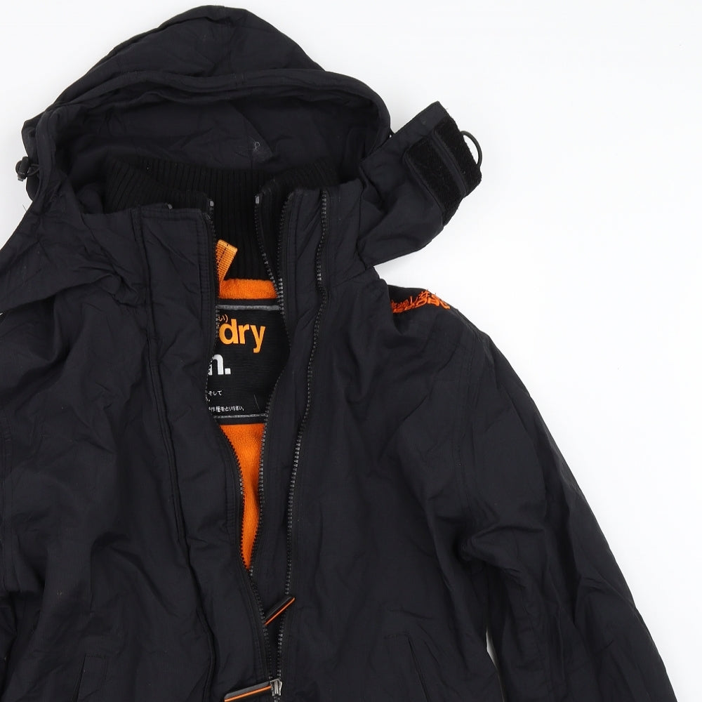 Superdry Womens Black   Windbreaker Coat Size L