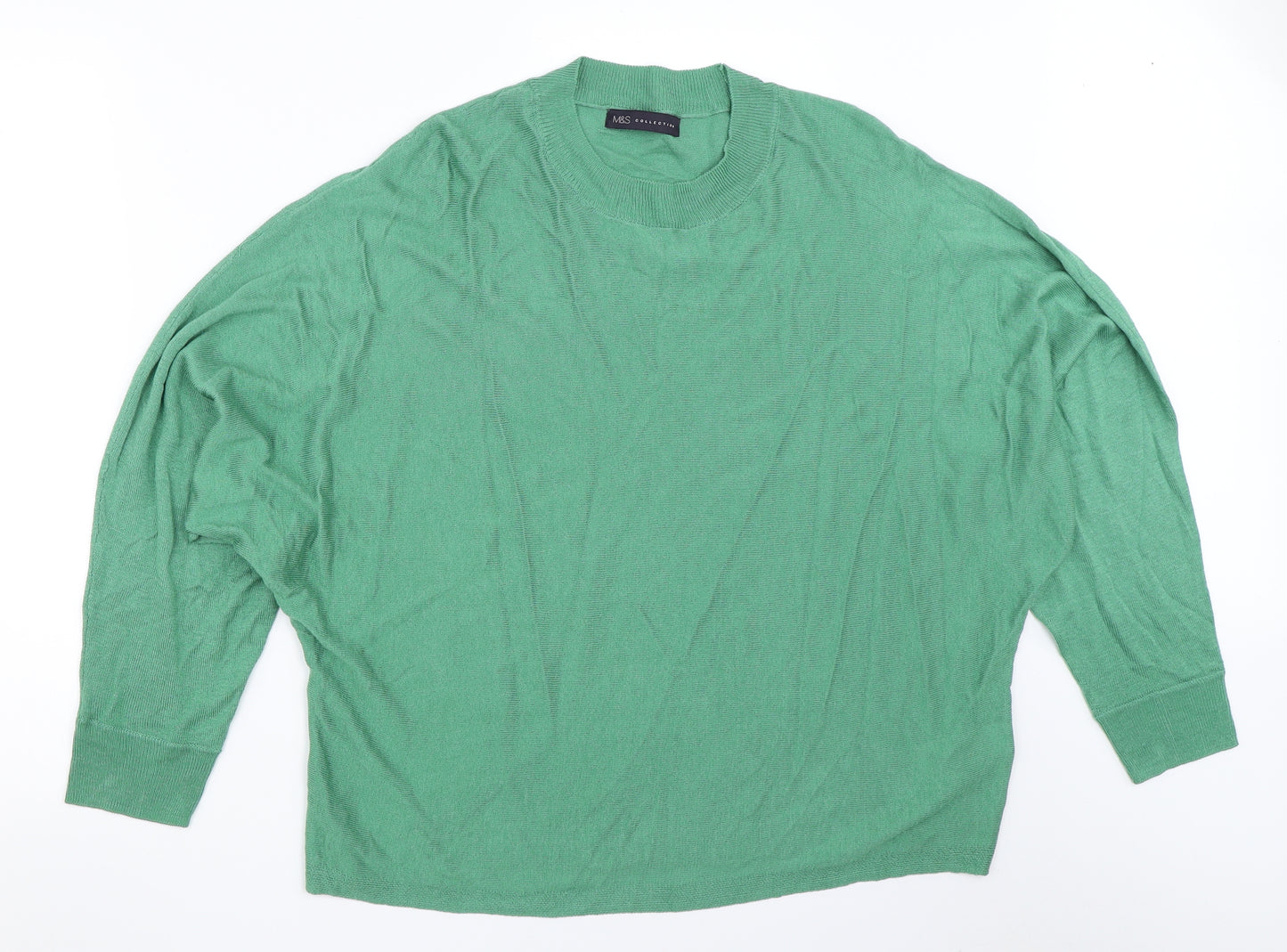 Marks and Spencer Womens Green   Pullover Jumper Size L