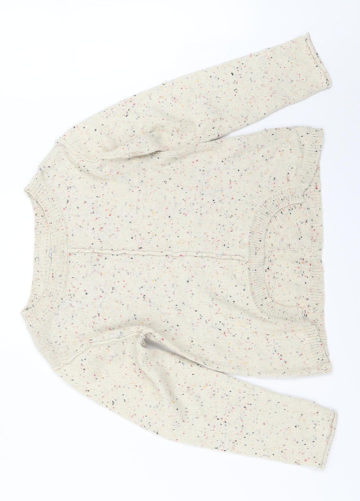 Captn Tortue Girls Beige Pullover Jumper Size 8 Years