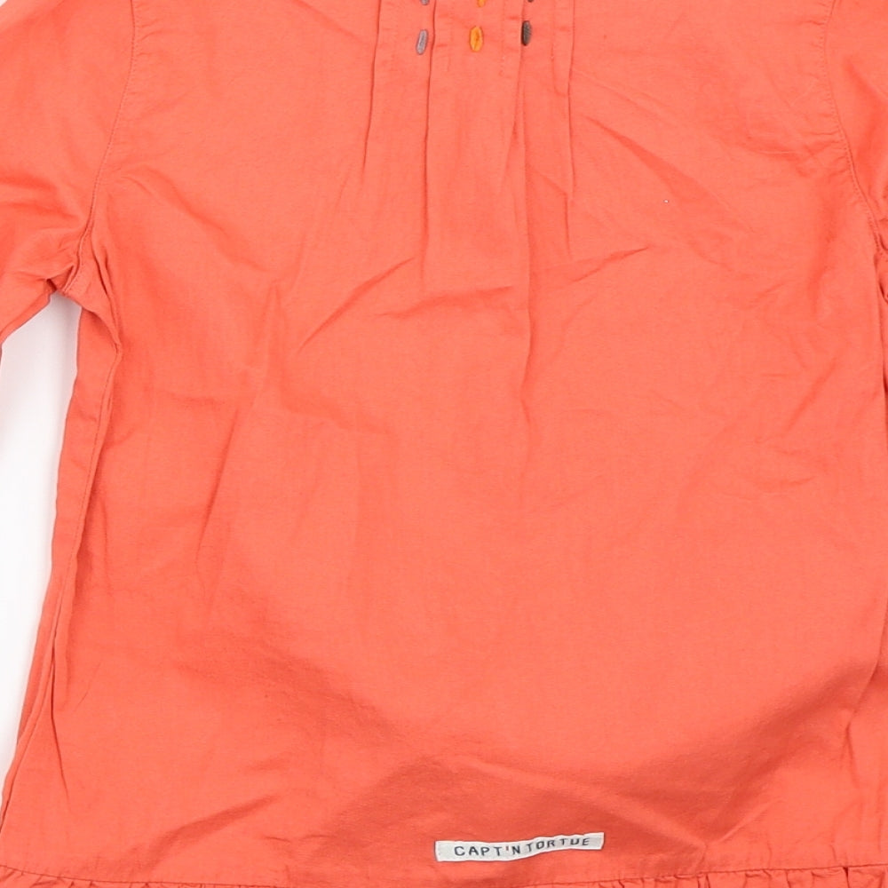 Captn Tortue Girls Pink   Basic Button-Up Size 6 Years