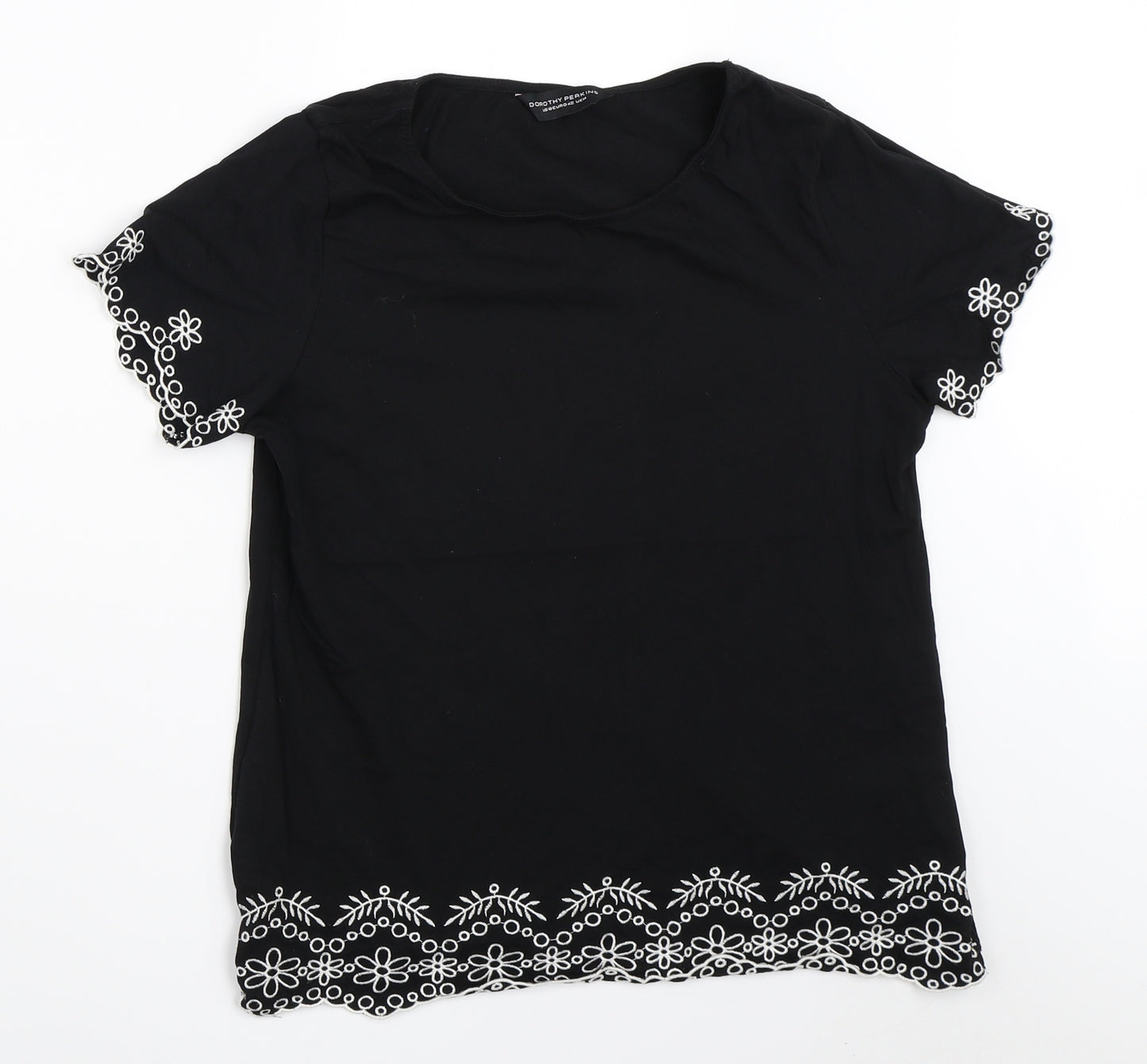 Dorothy Perkins Womens Black   Basic T-Shirt Size 14