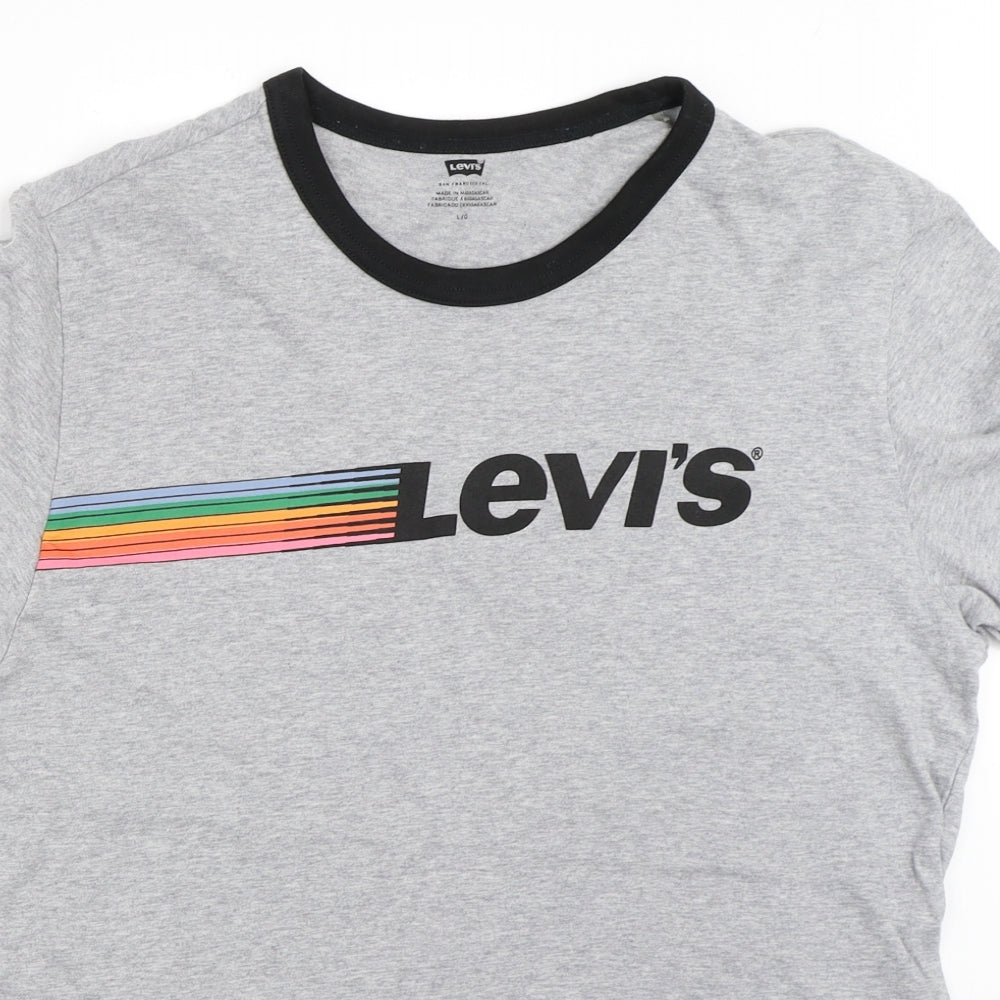 Levi's Mens Grey    T-Shirt Size L