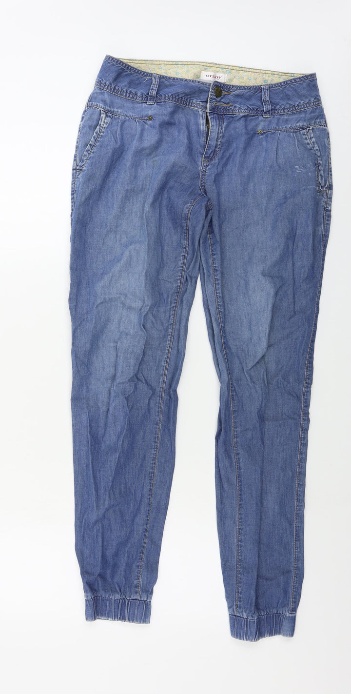 ORSAY Womens Blue Straight Jeans Size 32 in L28 in