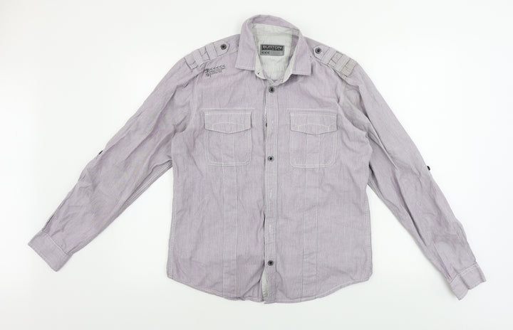 Burton Mens Purple    Button-Up Size S