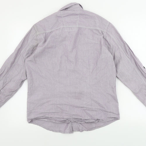 Burton Mens Purple    Button-Up Size S