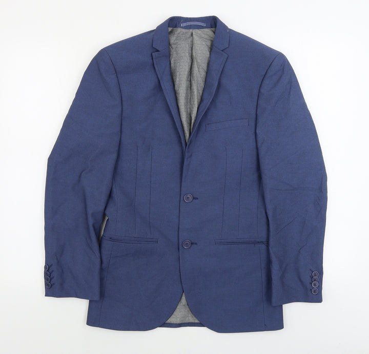 ONESIXFIVE Mens Blue Jacket Blazer Size 34