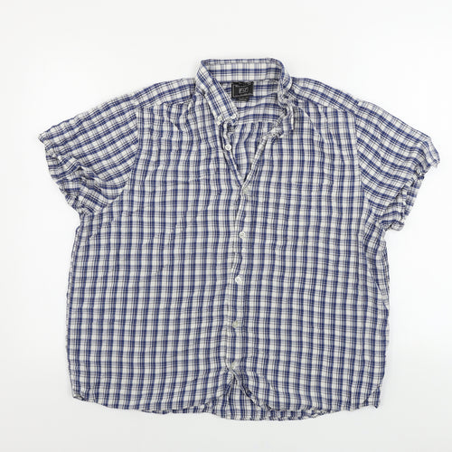 F&F  Mens White Check   Button-Up Size L