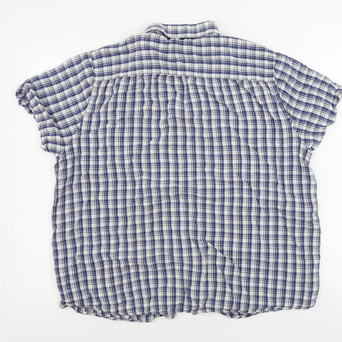 F&F  Mens White Check   Button-Up Size L
