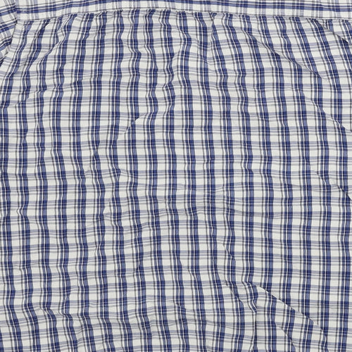 F&F  Mens White Check   Button-Up Size L