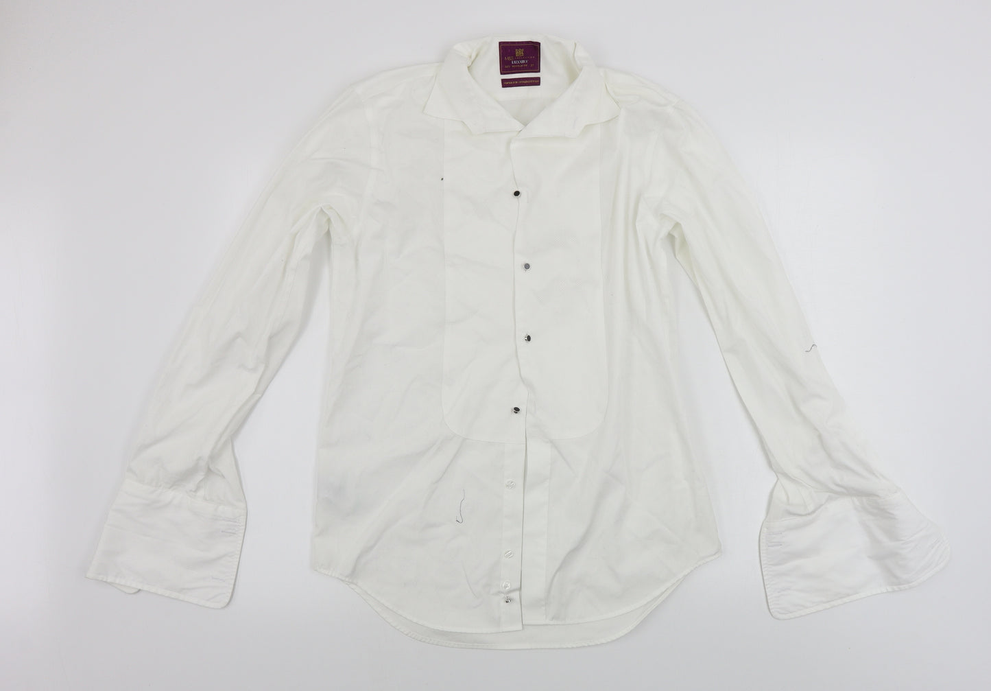 Marks and Spencer  Mens White    Dress Shirt Size 14.5
