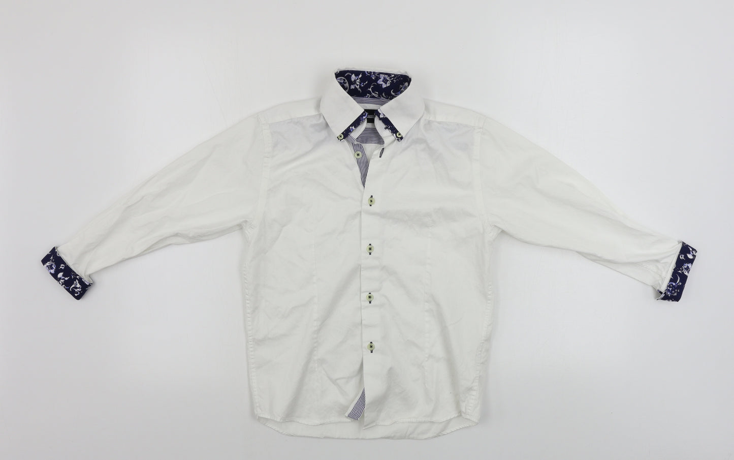 eighteen Boys White   Basic Button-Up Size 9-10 Years