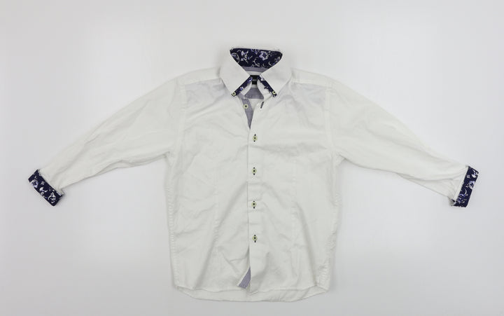eighteen Boys White   Basic Button-Up Size 9-10 Years