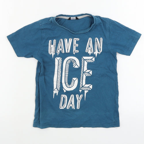 George  Boys Green   Basic T-Shirt Size 7-8 Years