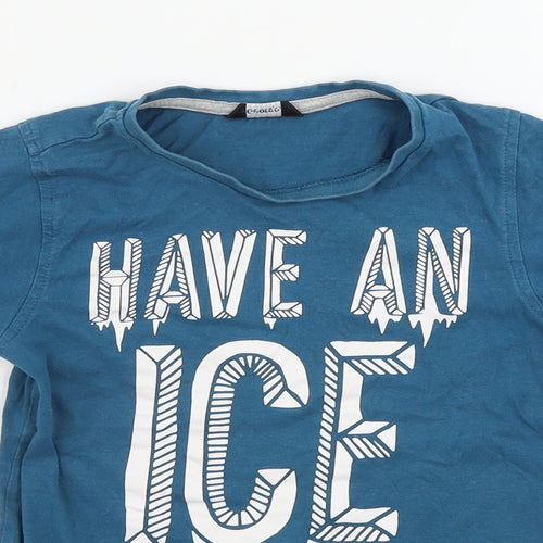 George  Boys Green   Basic T-Shirt Size 7-8 Years