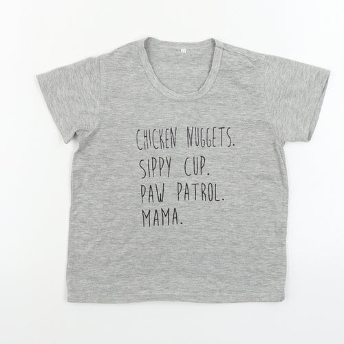 Preworn  Boys Grey   Basic T-Shirt Size M
