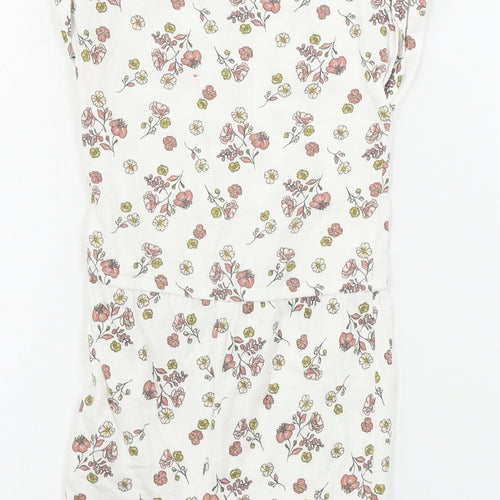 Primark  Girls White Floral  Jumpsuit One-Piece Size 2-3 Years