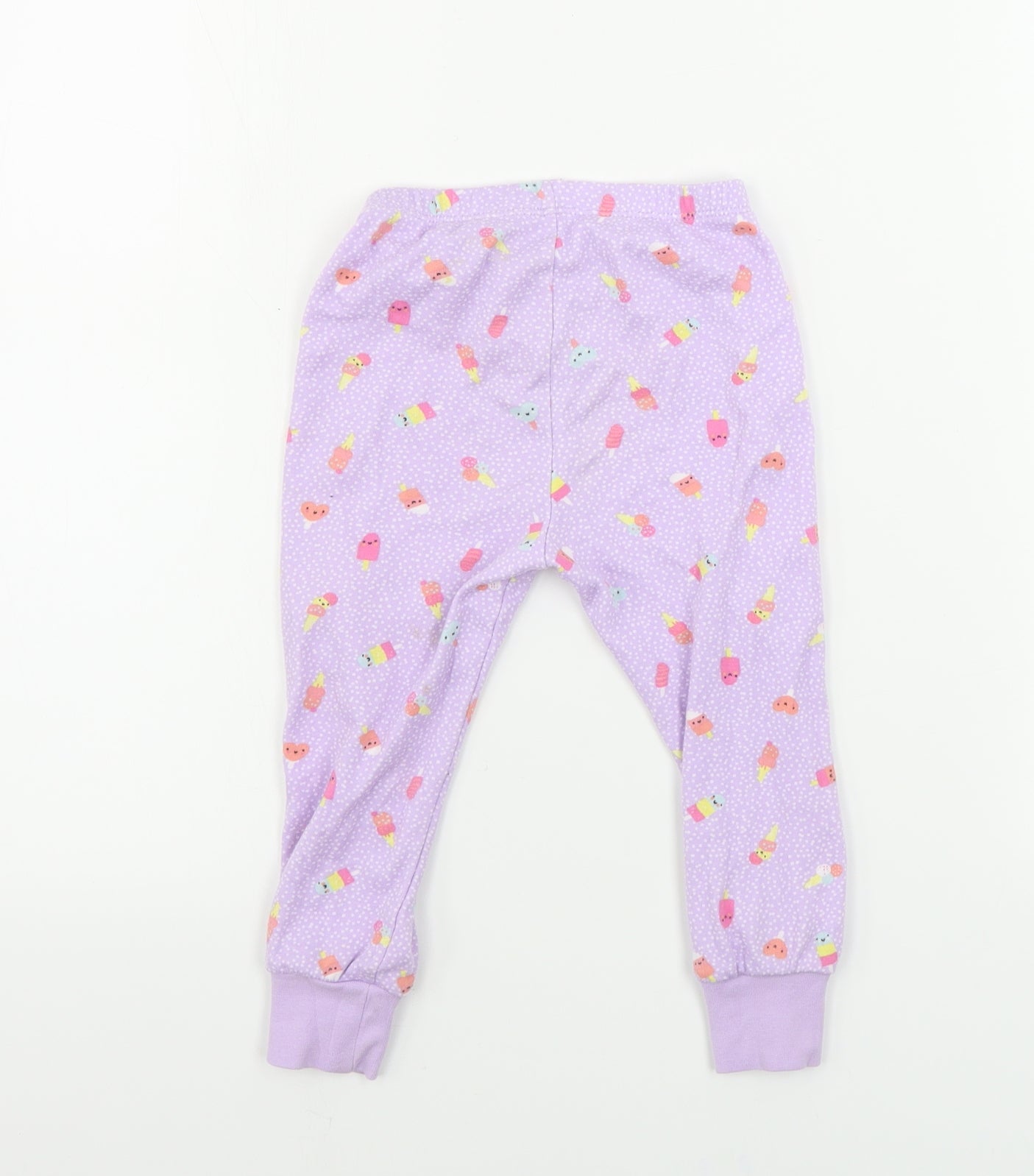 George  Girls Purple   Sweatpants Trousers Size 2-3 Years