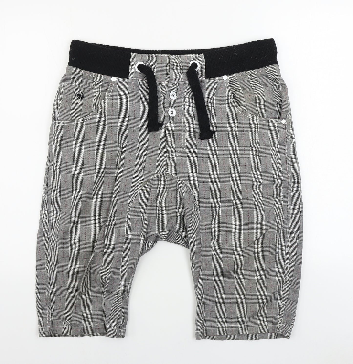 GOIGOI  Mens Grey Check  Chino Shorts Size M