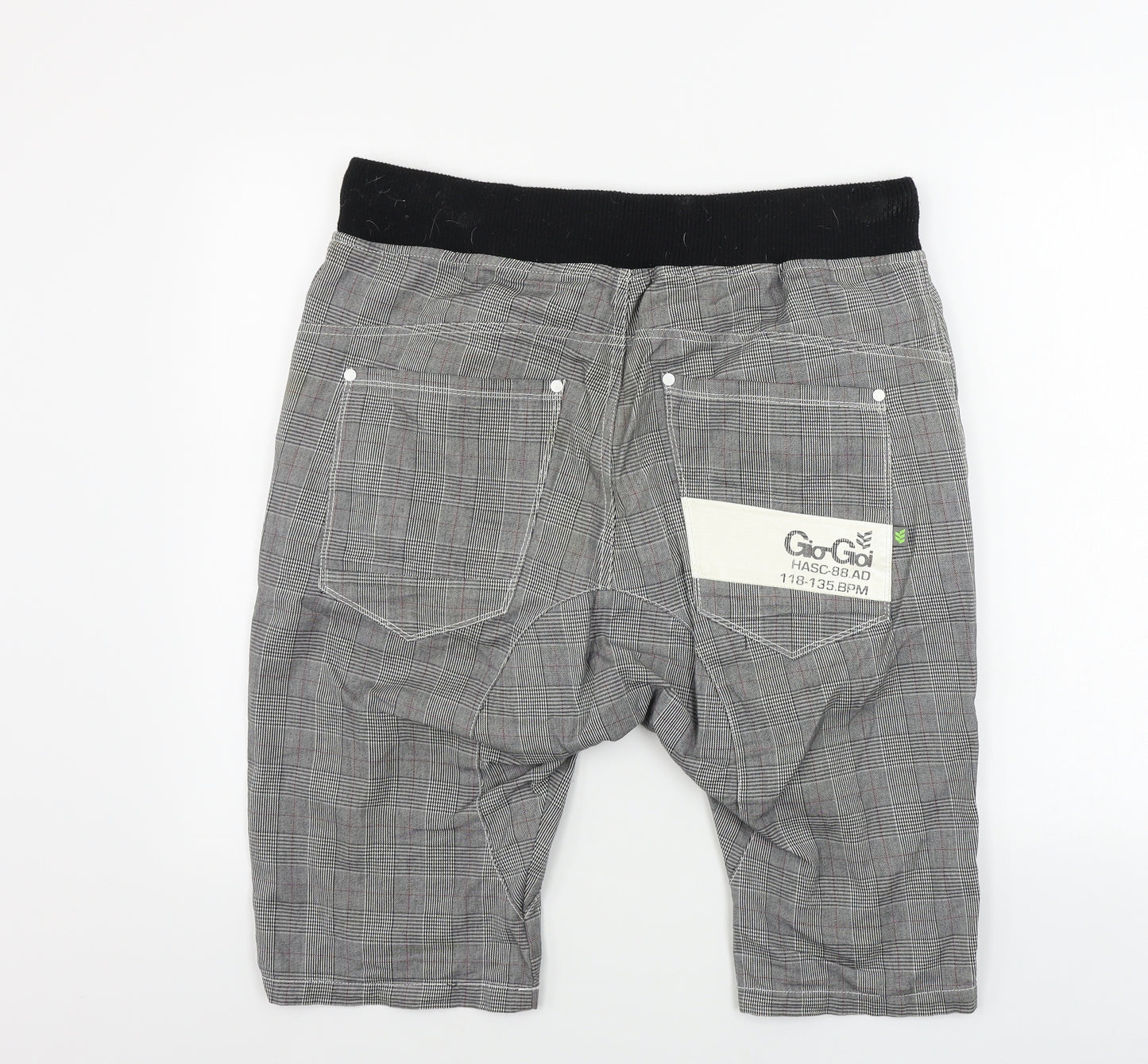 GOIGOI  Mens Grey Check  Chino Shorts Size M