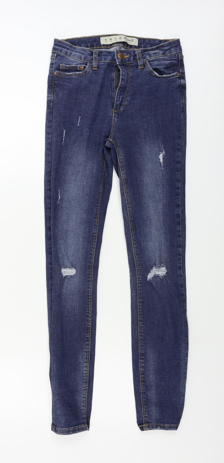 denim co Womens Blue Skinny Jeans Size 8 L27 in