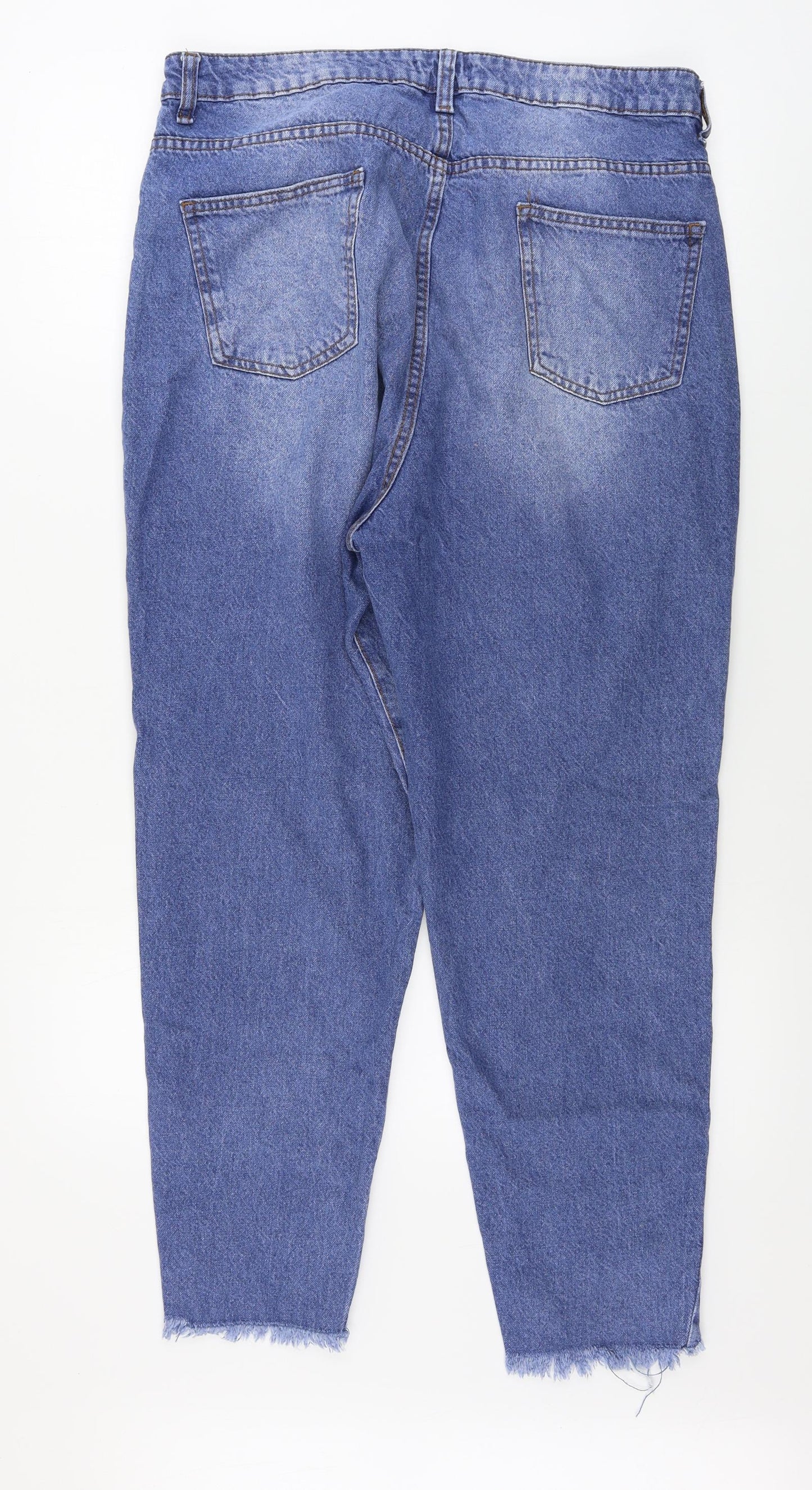Boohoo  Womens Blue   Straight Jeans Size 16 L24 in