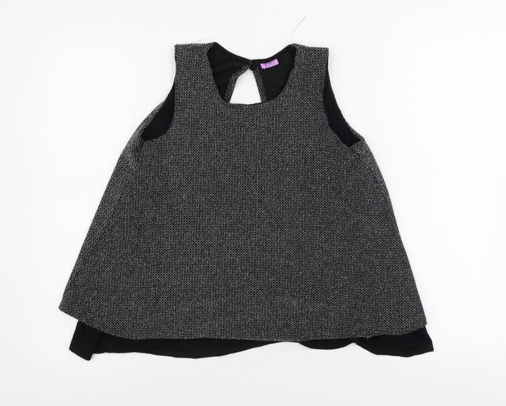 F&F  Girls Grey   Basic Blouse Size 12-13 Years