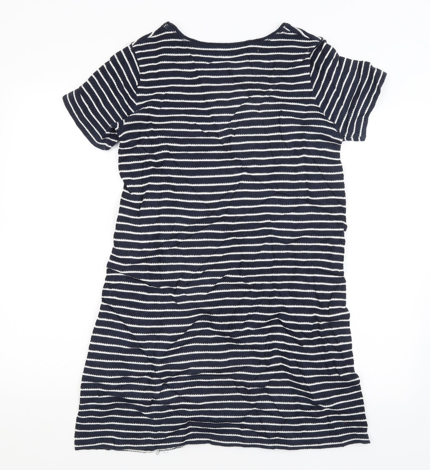 Jigsaw Womens Blue Striped  T-Shirt Dress  Size S