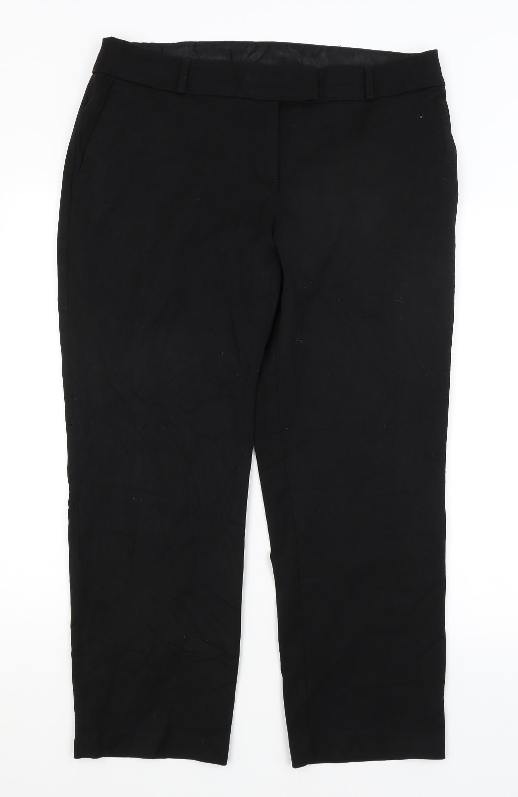 TU Womens Black   Trousers  Size 16 L26 in