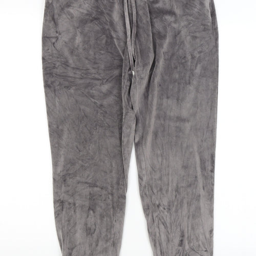 Preworn Womens Grey Solid  Capri Pyjama Pants Size 12