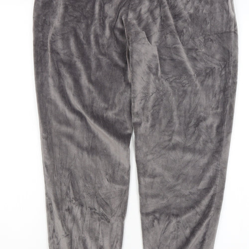 Preworn Womens Grey Solid  Capri Pyjama Pants Size 12