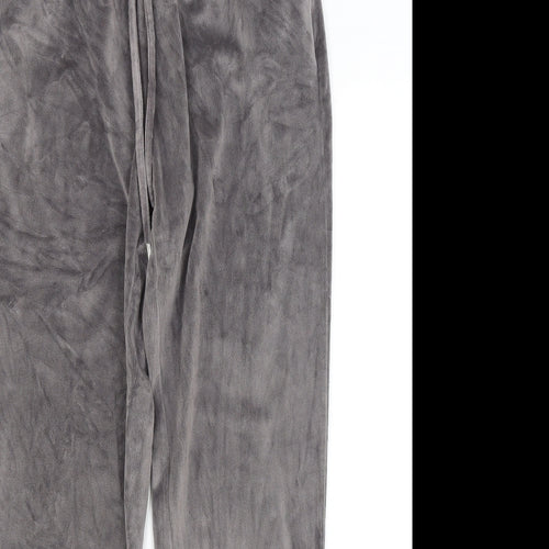 Preworn Womens Grey Solid  Capri Pyjama Pants Size 12